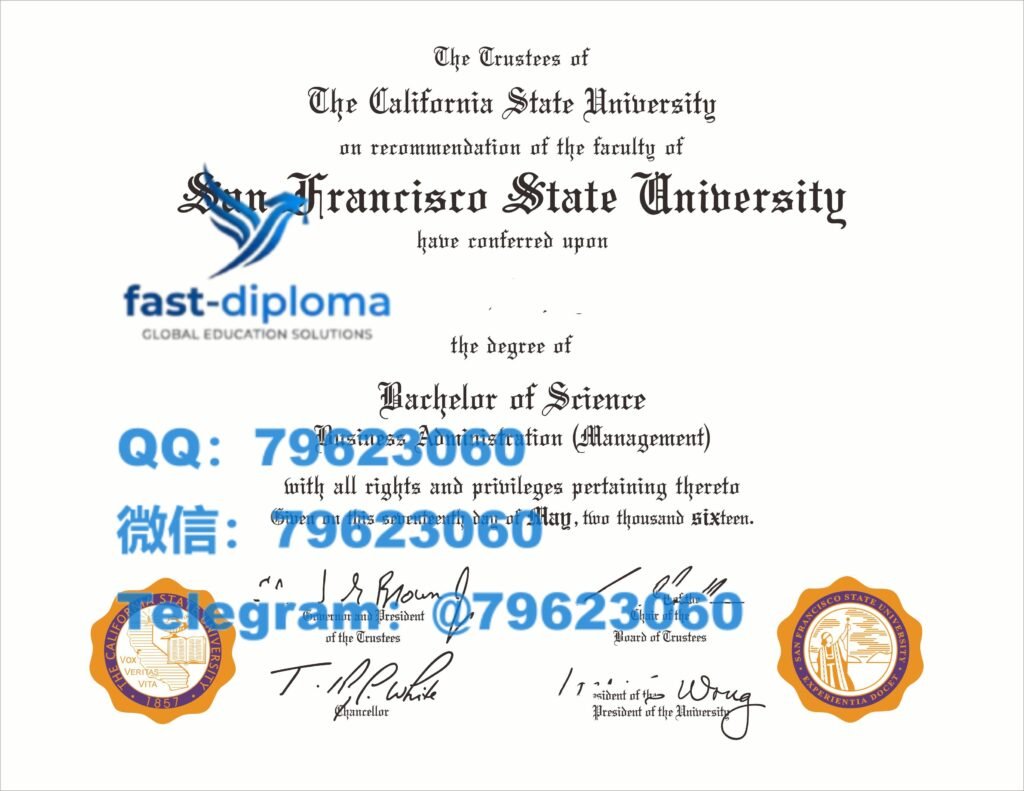 102 san francisco state university diploma