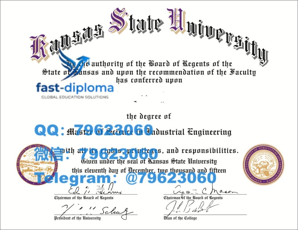 105 kansas state university diploma