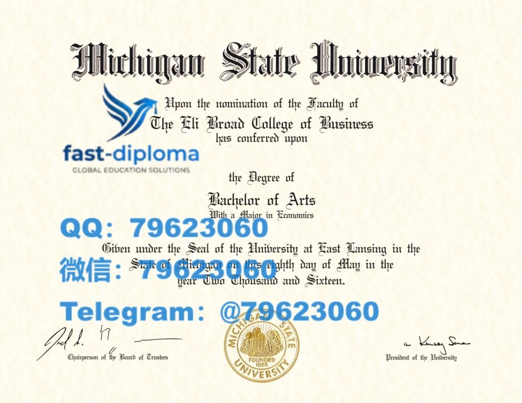 133 michigan state university diploma