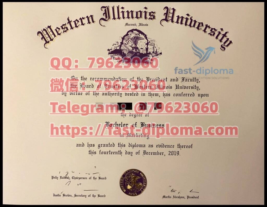western illinois university diploma 美国西伊利诺伊大学毕业证成绩单