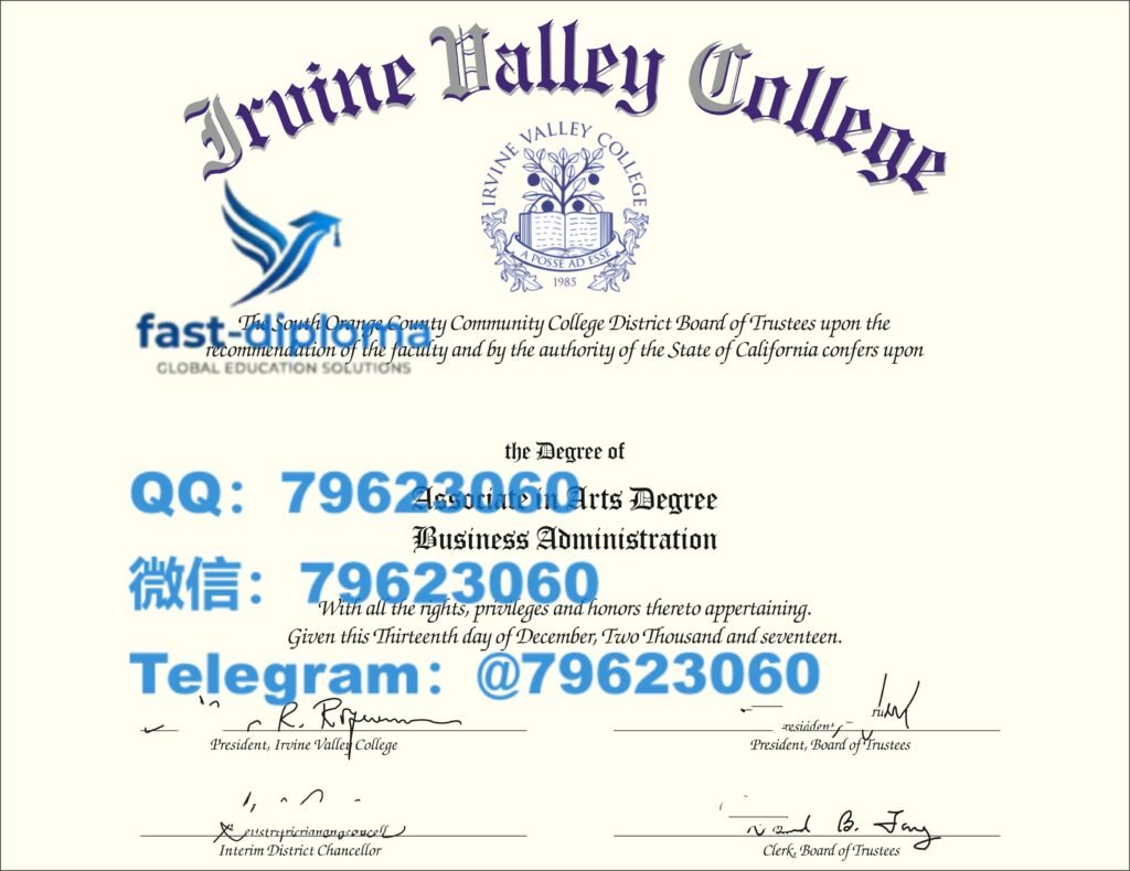 157 irvine valley college diploma