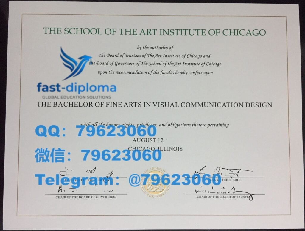 188 school of the art institute of chicago diploma