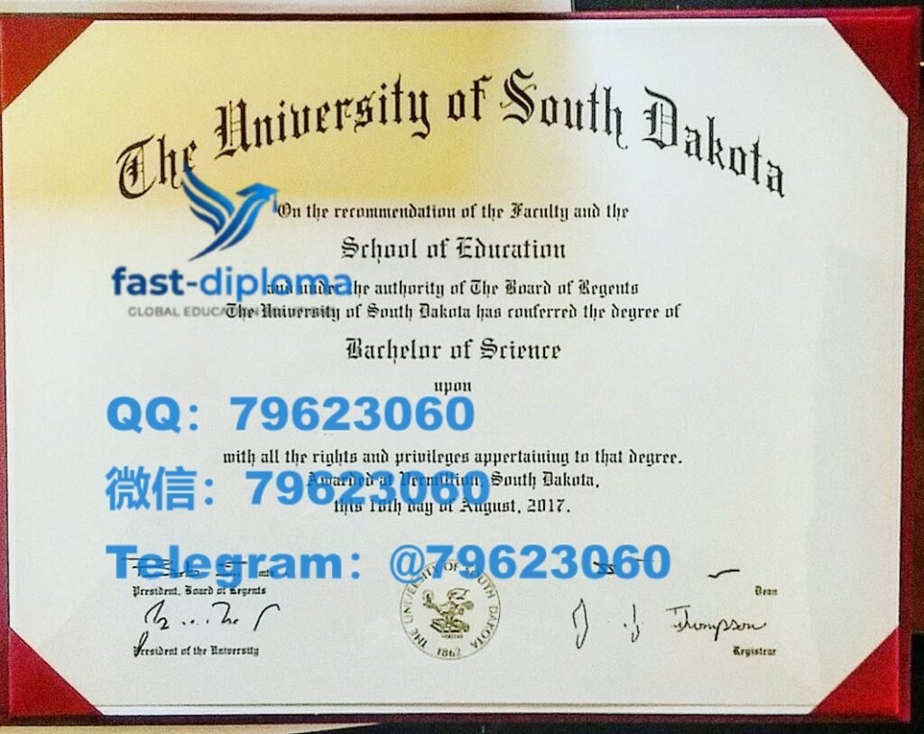 专业修复南达科他大学毕业证书 2026最新USD成绩单 文凭证书购买留念样版 207 university of south dakota diploma