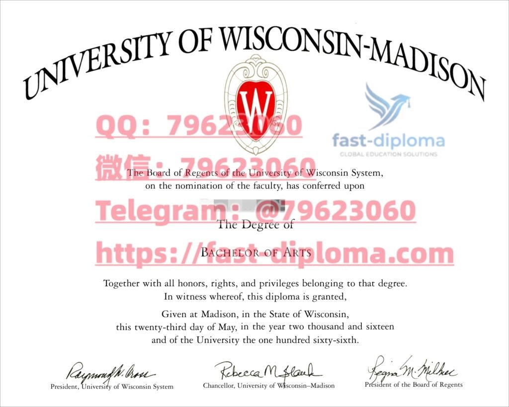21 university of wisconsin madison diploma
