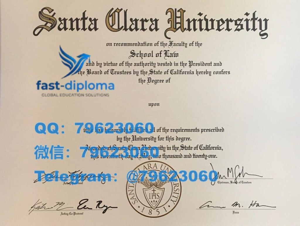 237 santa clara university diploma