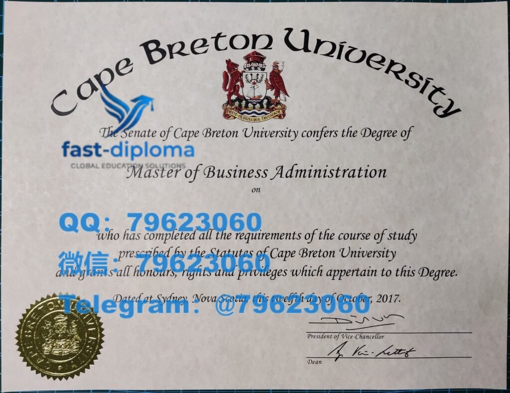 284cape breton university diploma