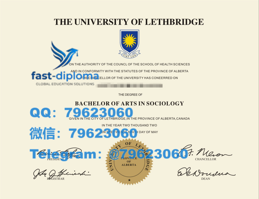 304university of lethbridge diploma