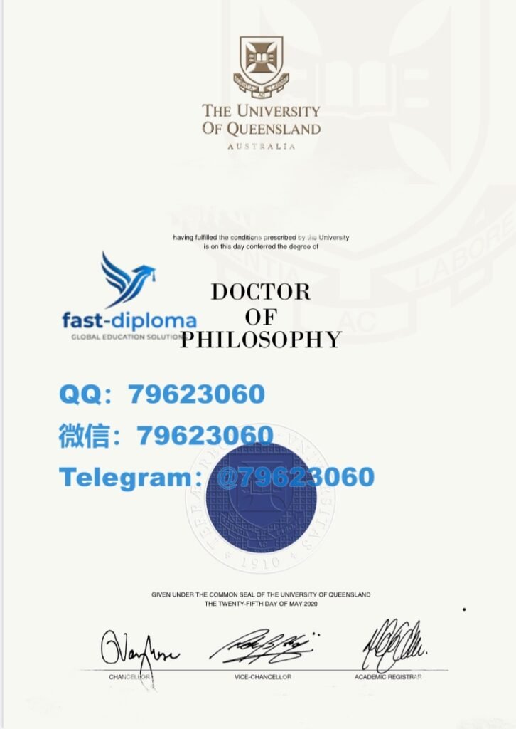 想原样重制昆士兰大学毕业证与成绩单 最快速度做UQ大厂入职背调要求提供海外留信网入库证明? 333university of queensland diploma