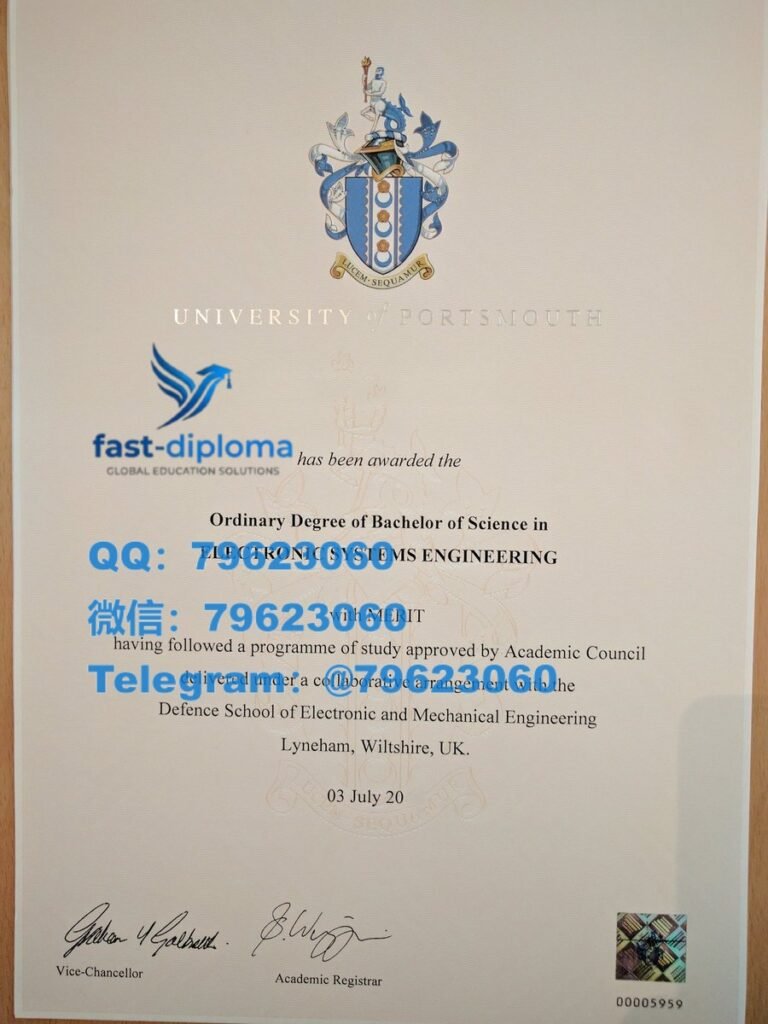 想原样重制朴茨茅斯大学毕业证与成绩单 最快速度做UoP大厂入职背调要求提供海外留信网入库证明? 397university of portsmouth diploma