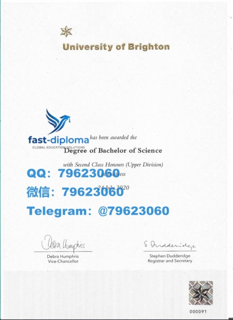 想原样重制布莱顿大学毕业证与成绩单 最快速度做Brighton大厂入职背调要求提供海外留信网入库证明? 418university of brighton diploma