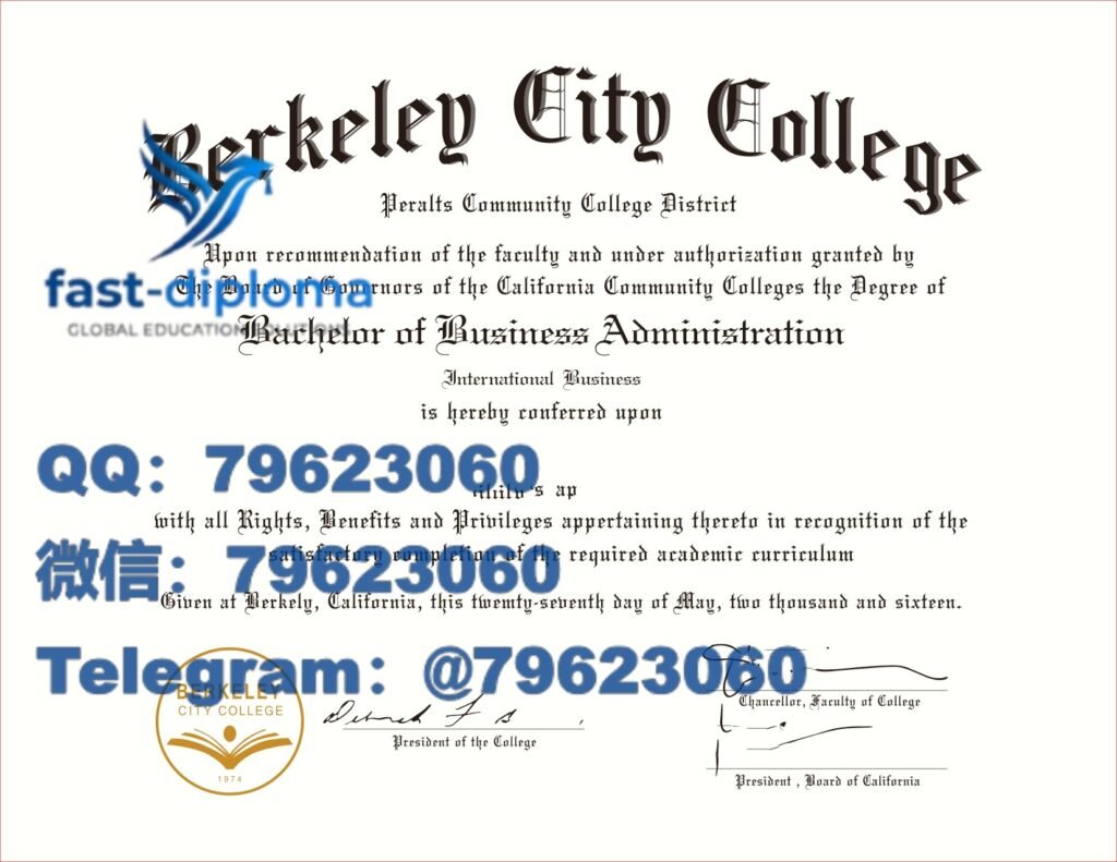伯克利城市学院毕业证成绩单(BCC)学位证修复|遗憾没拿到Diploma遗失补办复刻留念合法吗? 53 berkeley city college diploma