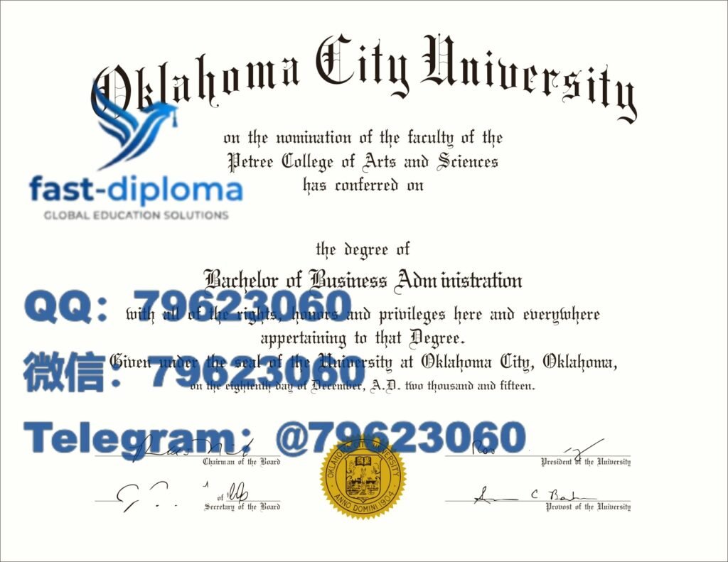 64 oklahoma city university diploma