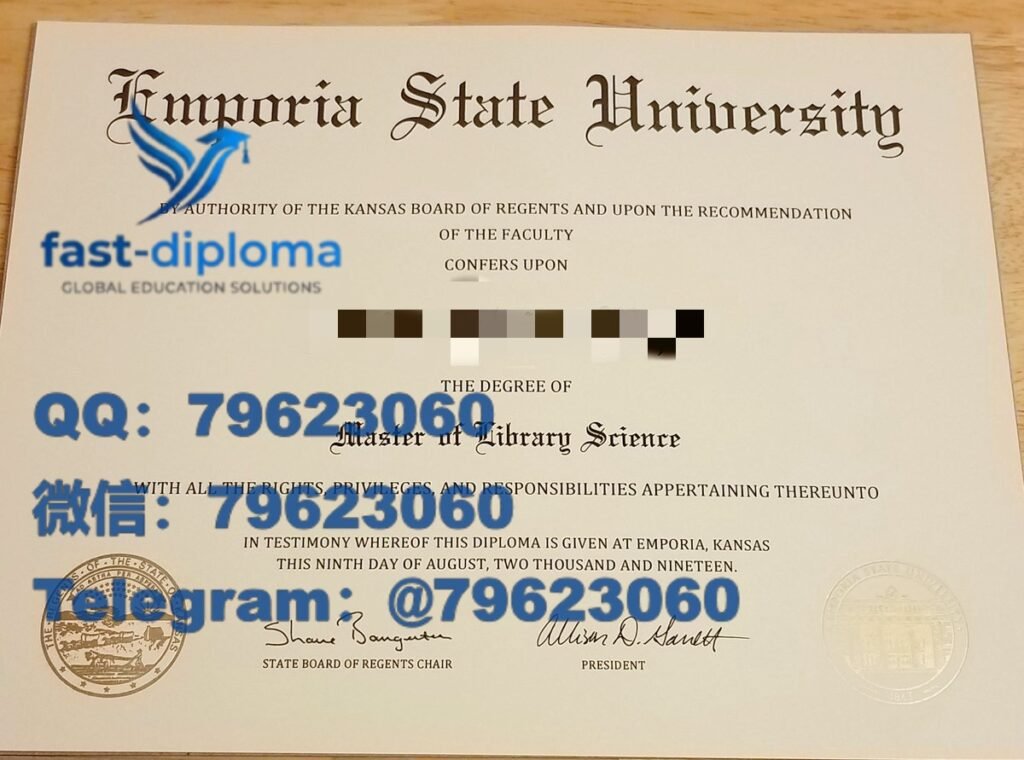 68 emporia state university diploma