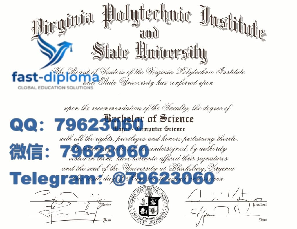 77 virginia polytechnic institute and state university diploma