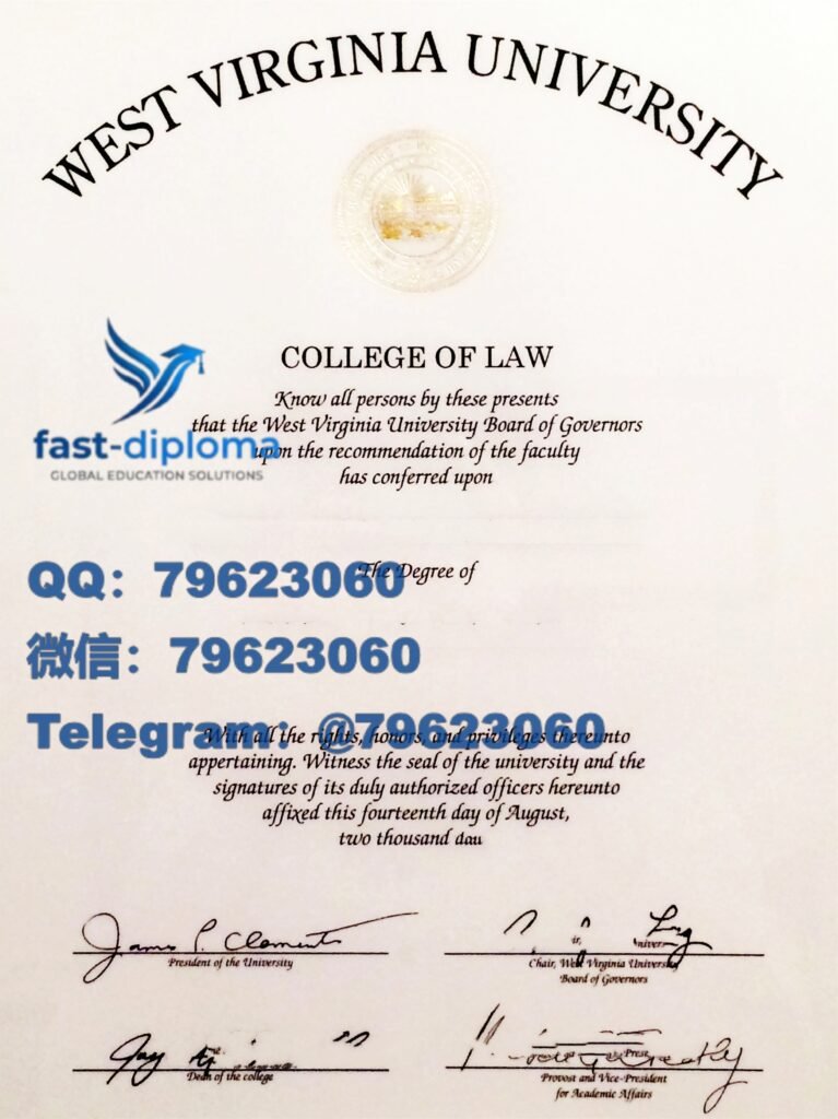 80 west virginia university diploma