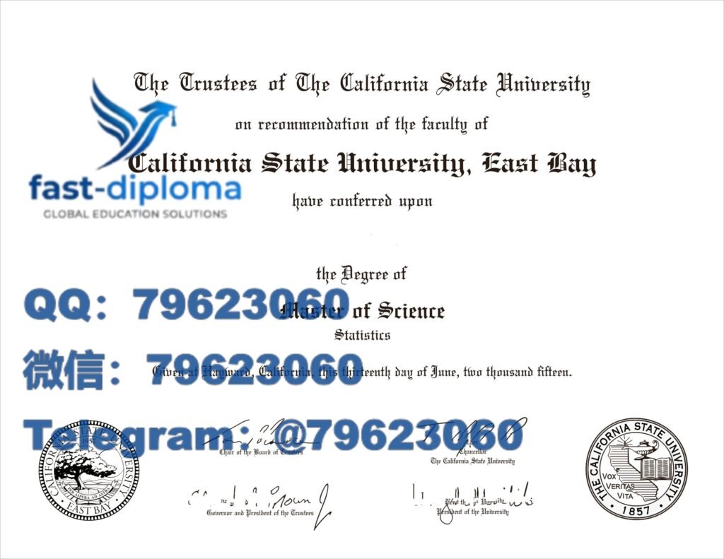 加州州立大学东湾分校毕业证成绩单( East Bay CSUEB)学位证高清还原 学业中断|辍学|挂科被退学? 95 california state university east bay diploma